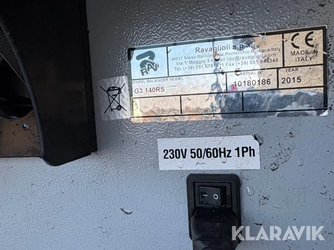 Billede 9 - Hjulafbalanceringsmaskine Ravaglioli G3.140RS