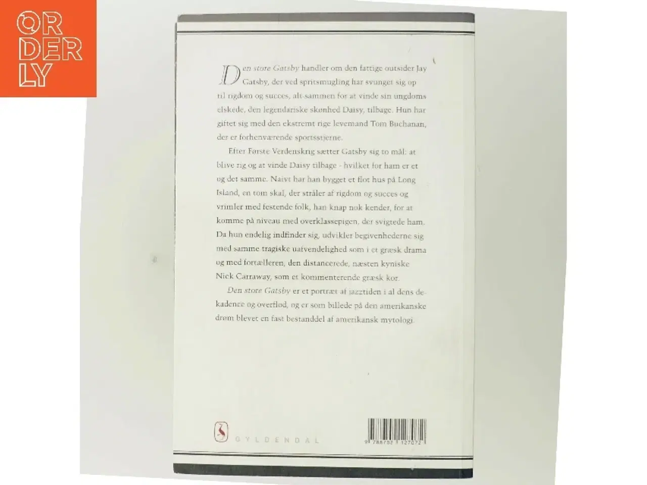 Billede 3 - Den store Gatsby : roman (Ved Jørgen Nielsen) af F. Scott Fitzgerald (Bog)