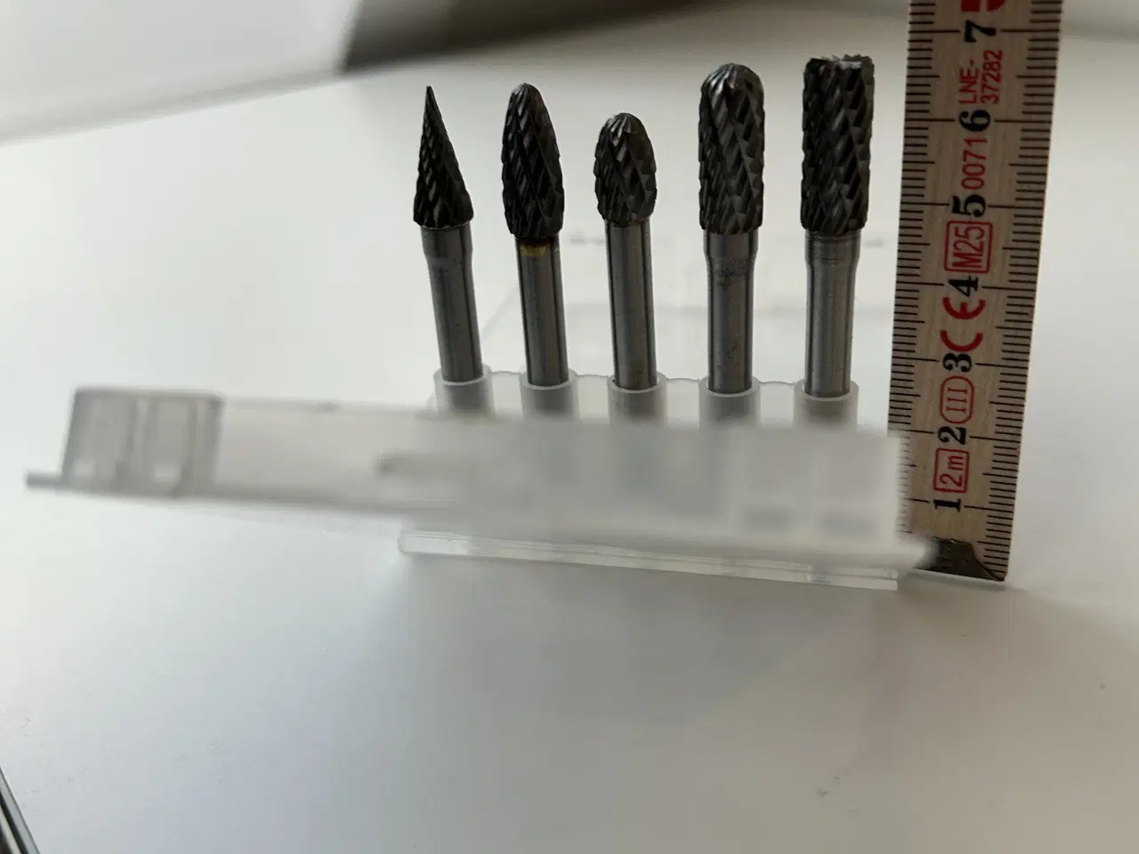 Billede 5 - Sæt med 5 stk. hårdmetal fræse-/slibebits.