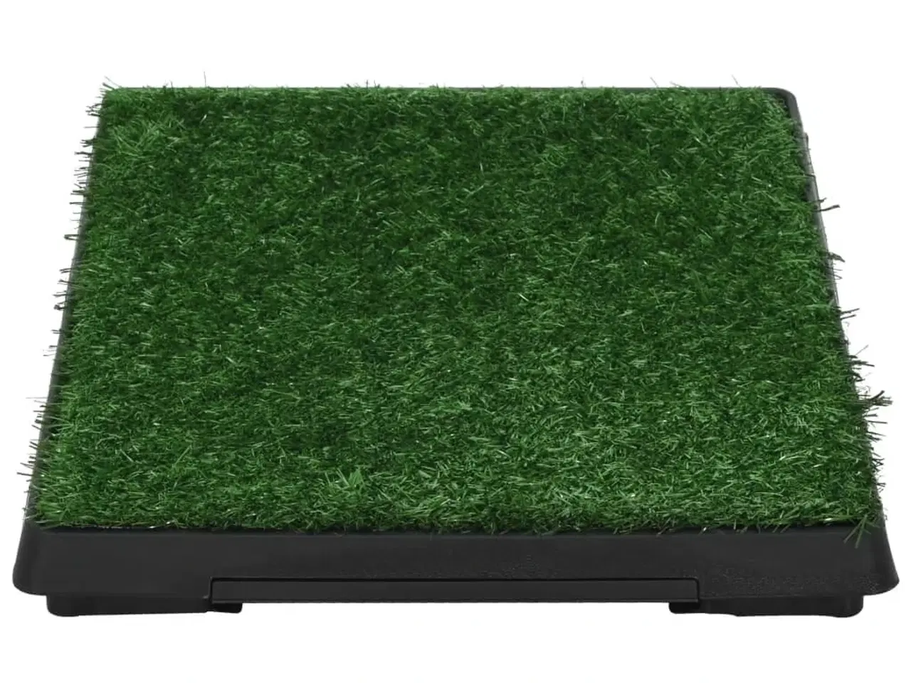 Billede 5 - Kæledyrstoilet med bakke og kunstgræs 63x50x7 cm grøn