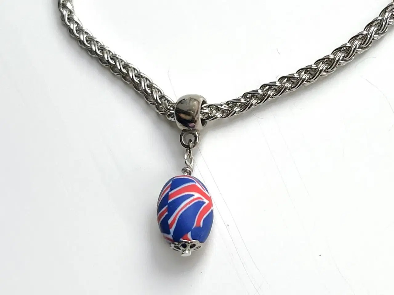 Billede 1 - Vedhæng med Union Jack til armbånd eller halskæde