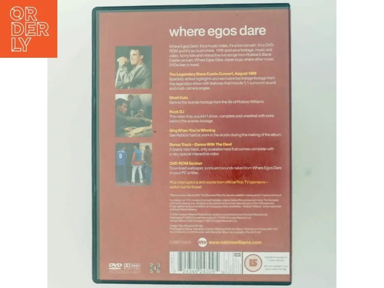 Billede 3 - Robbie Williams fra Chrysalis