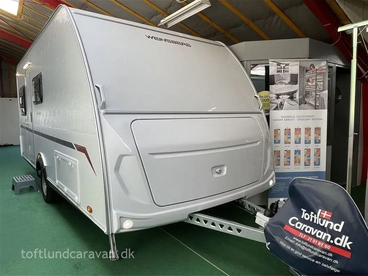 Billede 4 - 2025 - Weinsberg CaraCito 470 EU E-Power   LAV VÆGT. FULDELEKTRISK campingvogn med enkeltsenge. EGENVÆGT KUN 955 KG !!