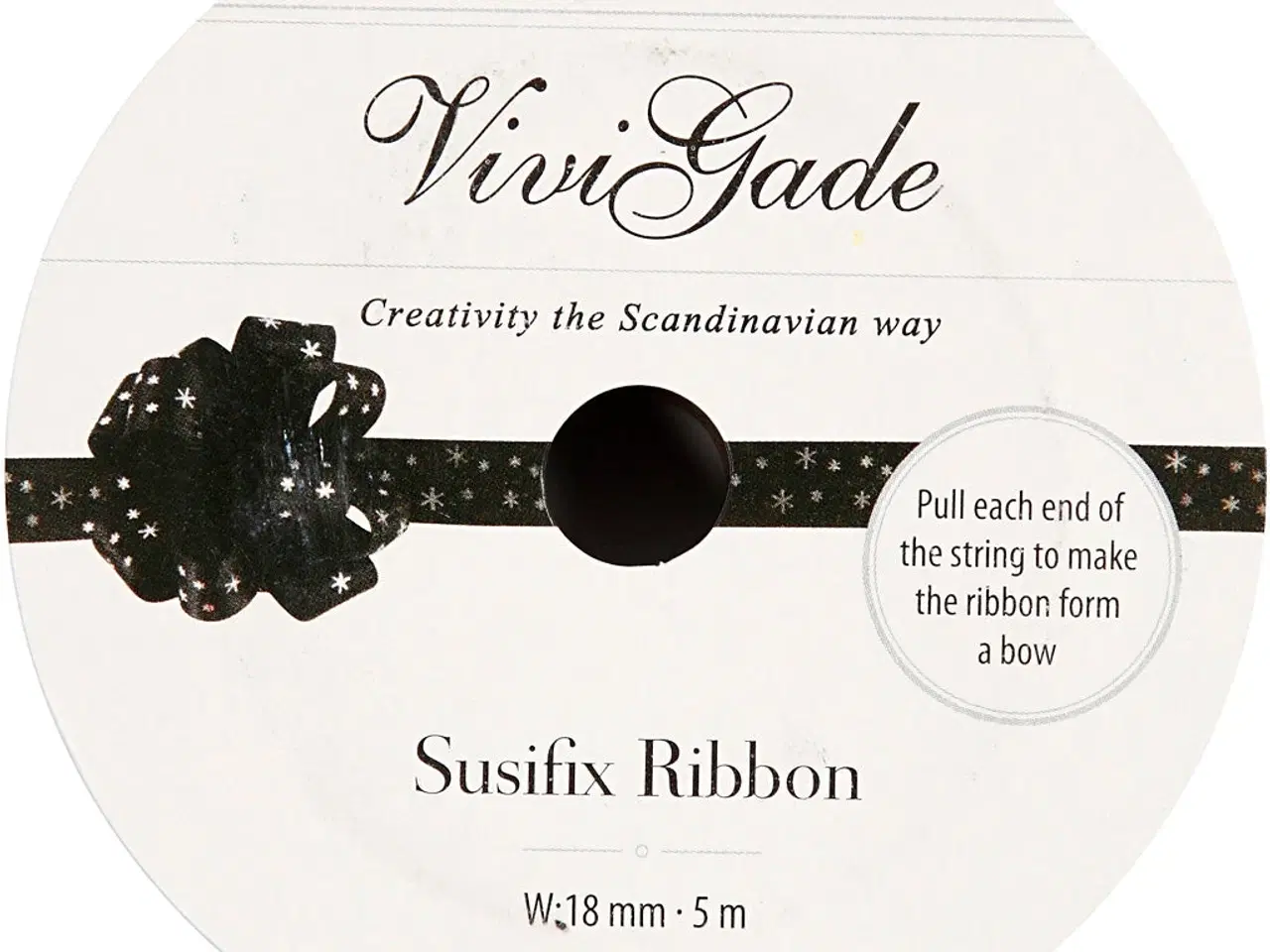 Billede 1 - Susifixbånd , B: 18 mm, sort, 5m/ 1 rl.