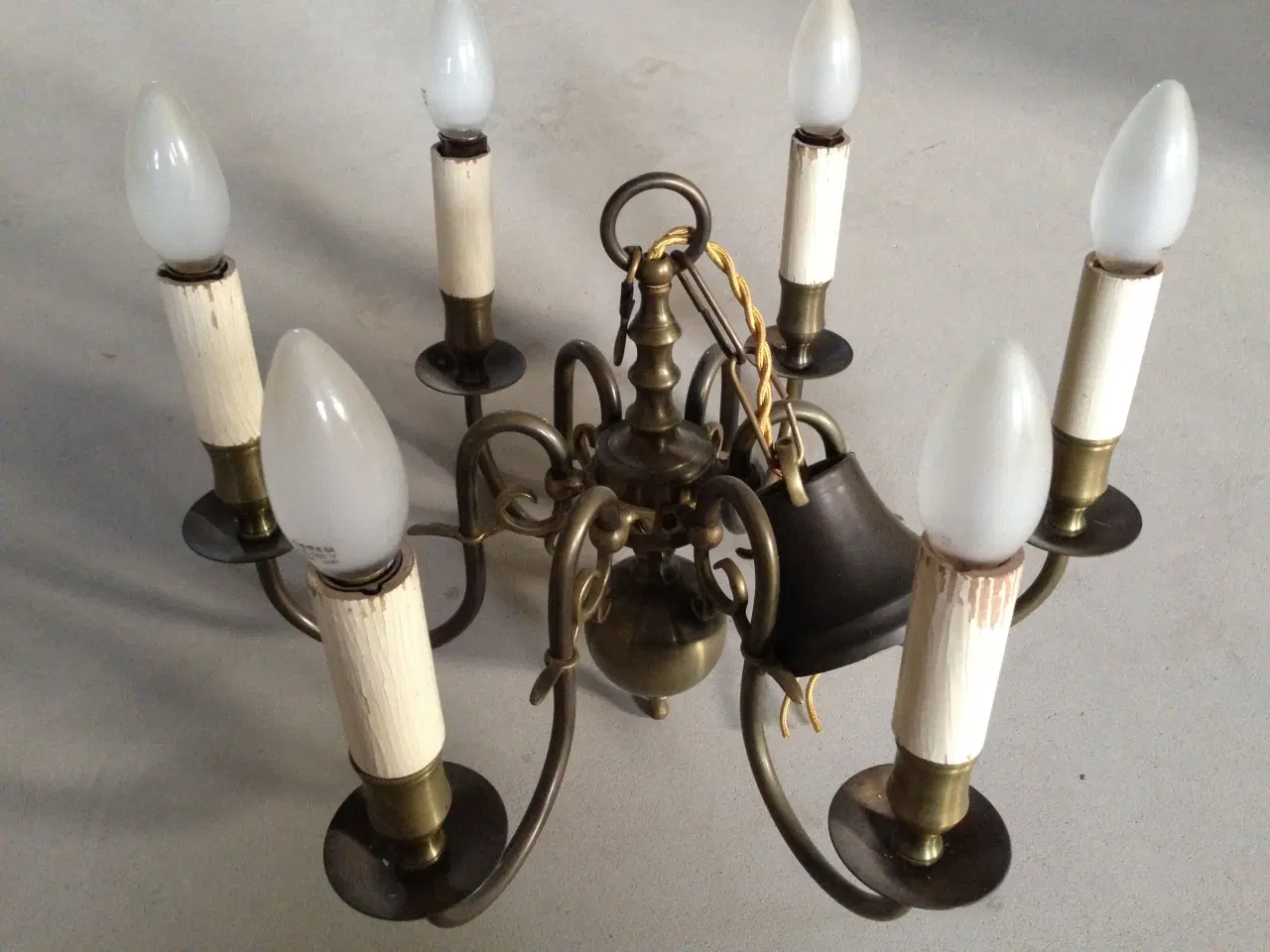 Billede 1 - Fin antik loftslampe