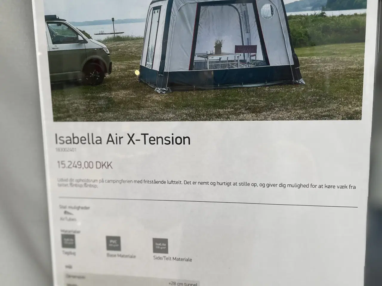 Billede 2 - Isabella Air X-tension luft telt 