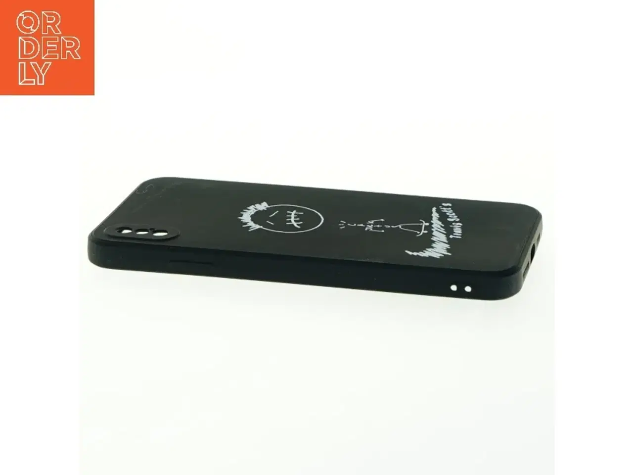 Billede 2 - Sort mobiltelefon cover med Travis Scott design (str. 16x8 cm)