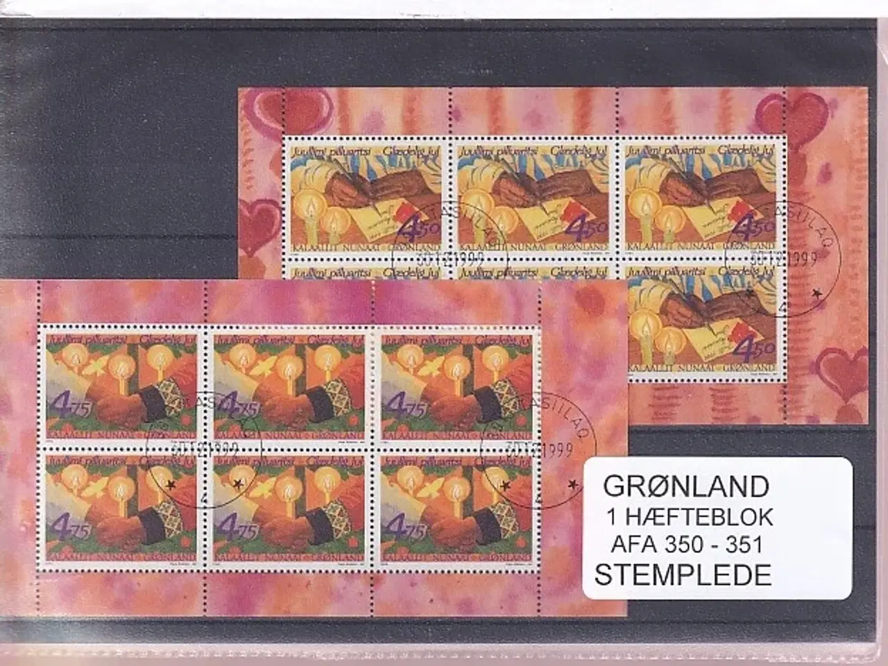 Billede 1 - Grønland - Hæfteblokke AFA 350 - 351 - Stemplet