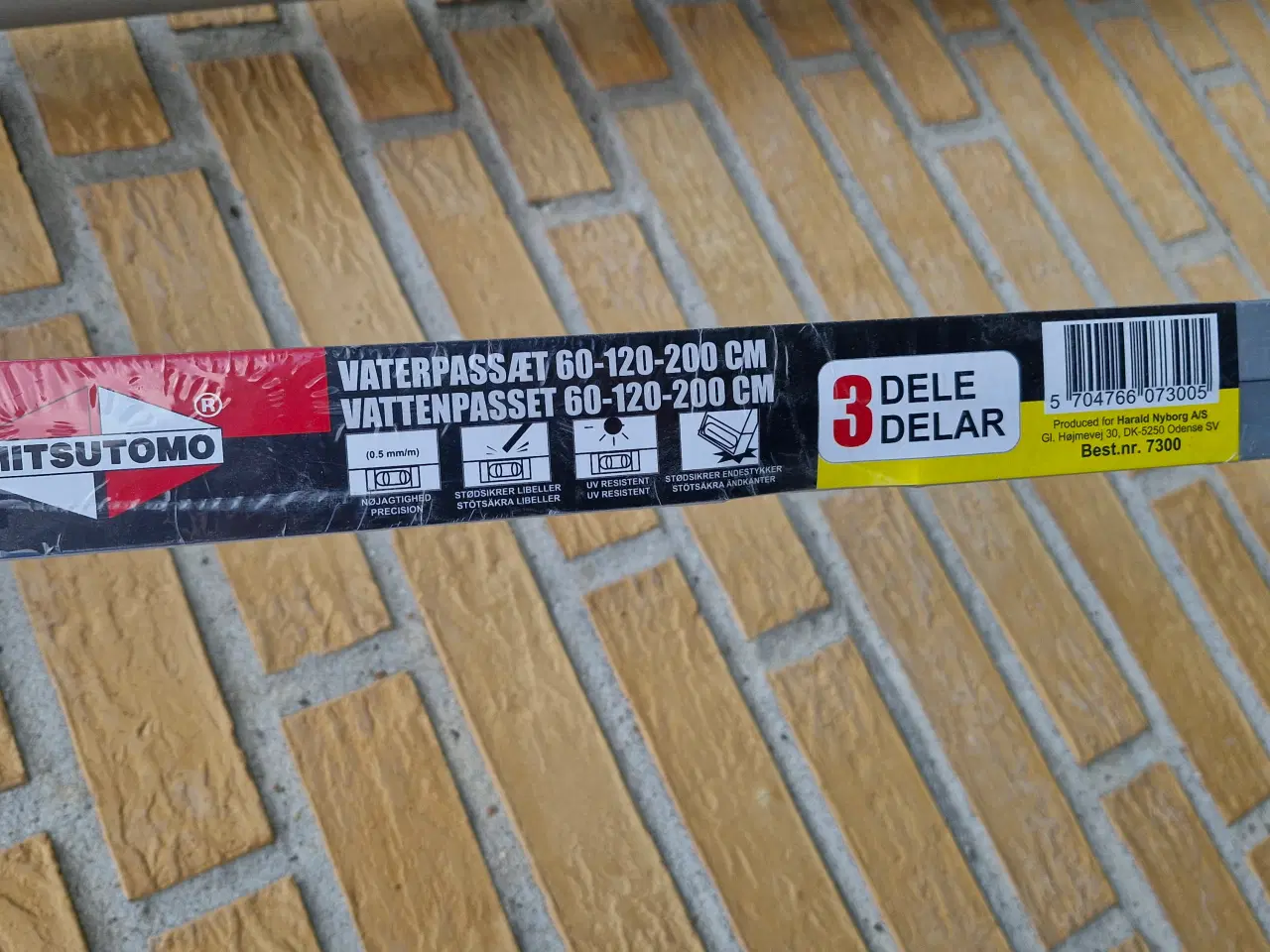 Billede 2 - Vaterpassæt, 3 stk. 60cm-120cm-200cm