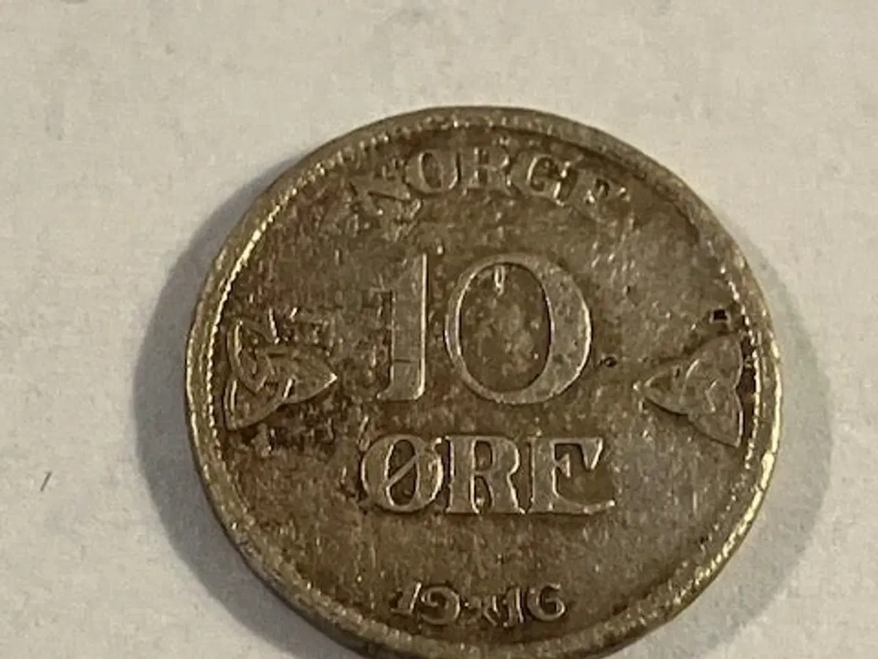 Billede 1 - 10 øre 1916 Norge
