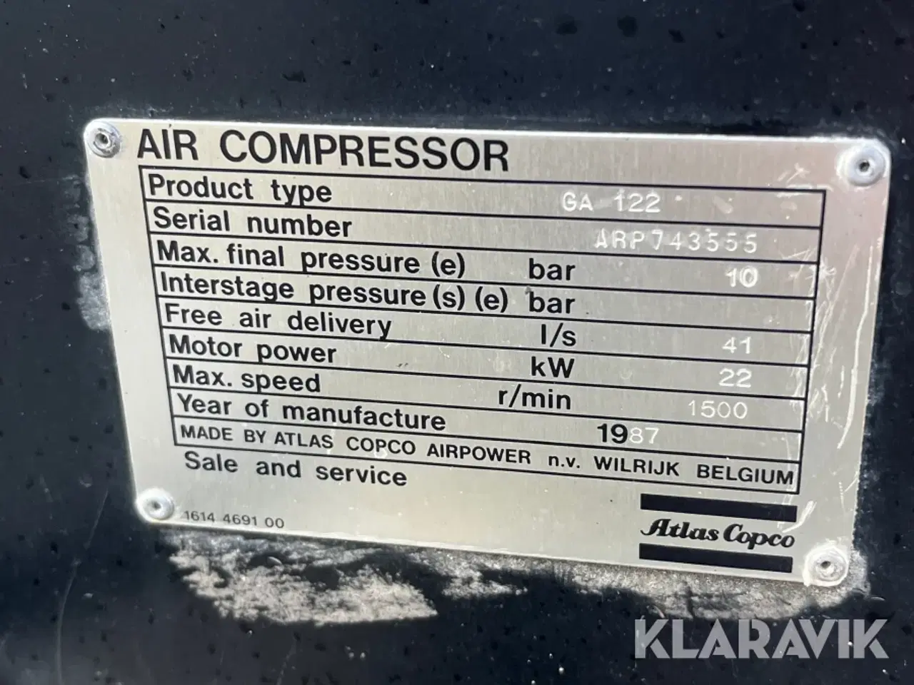 Billede 11 - Kompressor Atlas Copco GA122