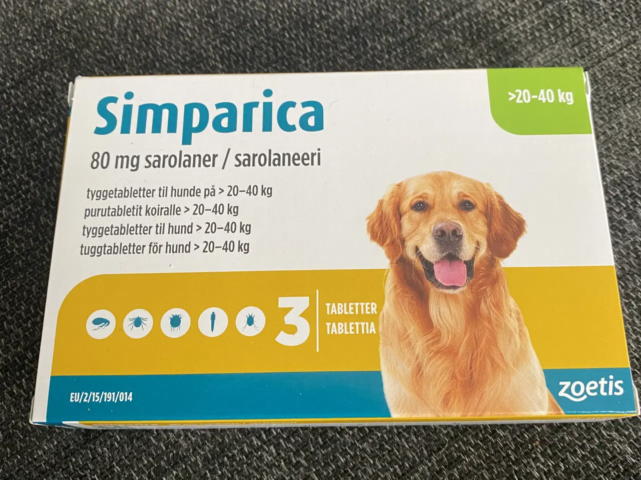 Billede 1 - Simparica hundetabletter 80 mg og DOG sele samt hu
