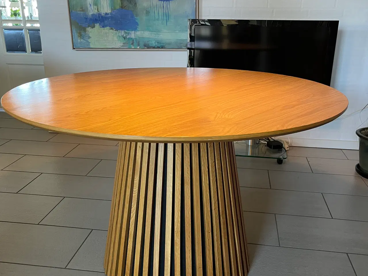 Billede 4 - Rundt spisebord i eg