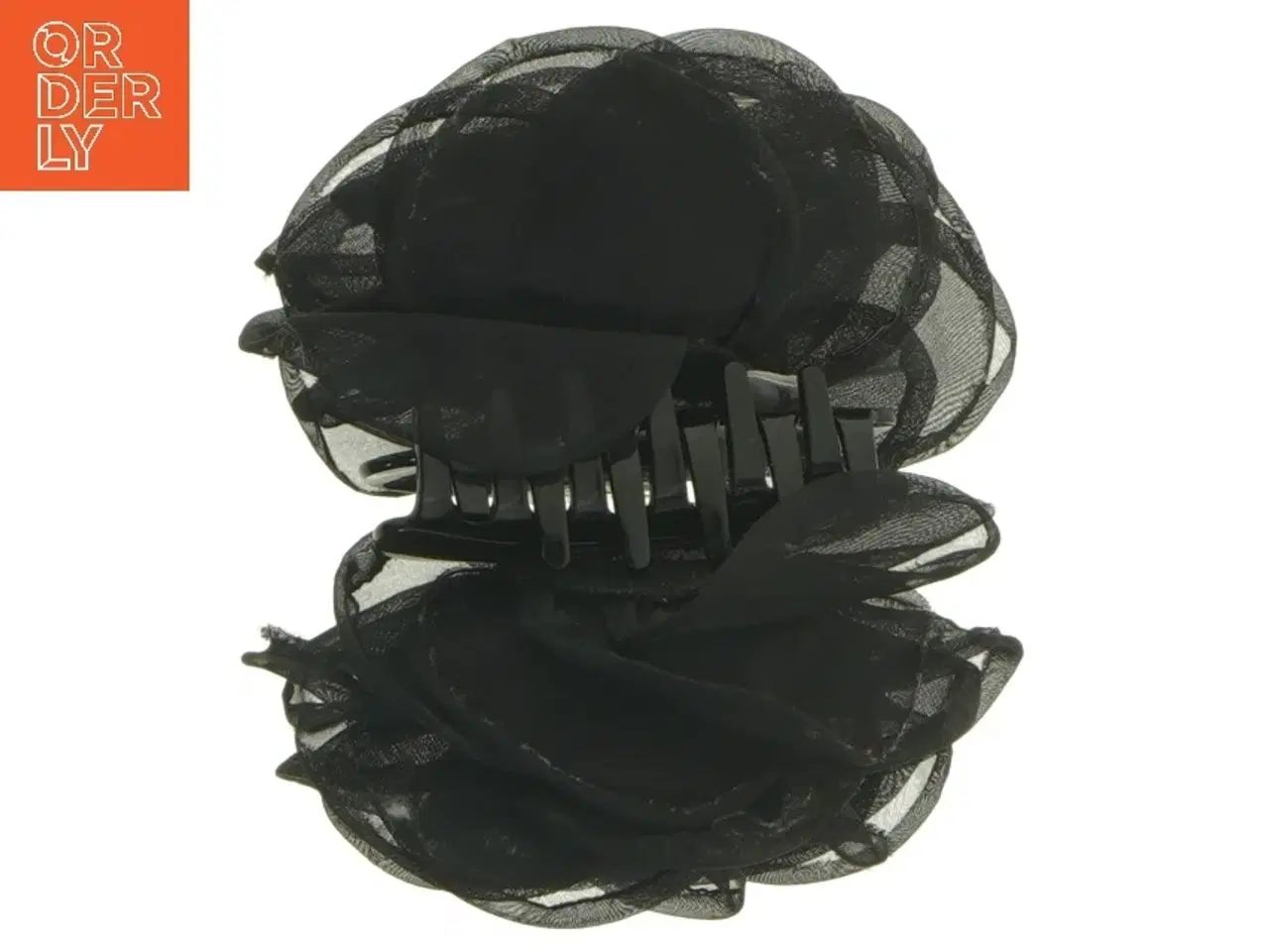 Billede 5 - Sort hårklemme med blomst