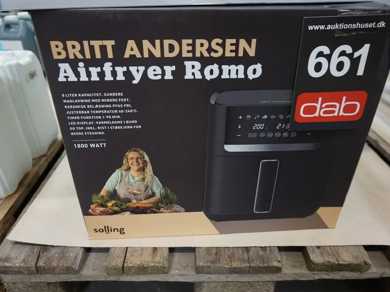 Billede 2 - Britt Andersen Airfryer Rømø 1800w 8L.