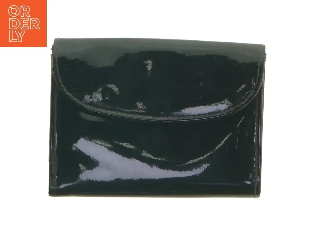 Billede 1 - Sort læderpung (str. 14x10 cm)