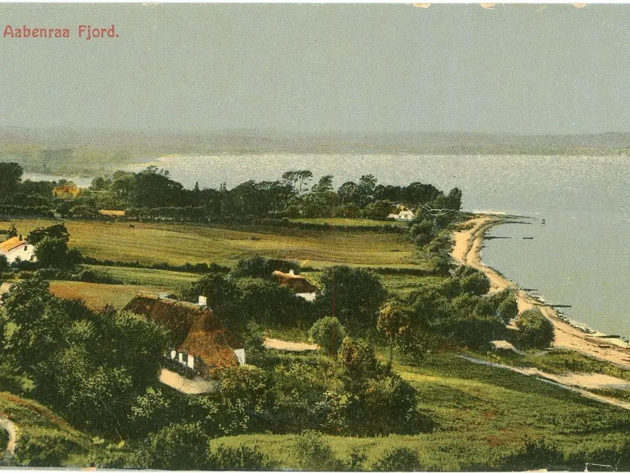 Billede 1 - Aabenraa. Vue over fjorden