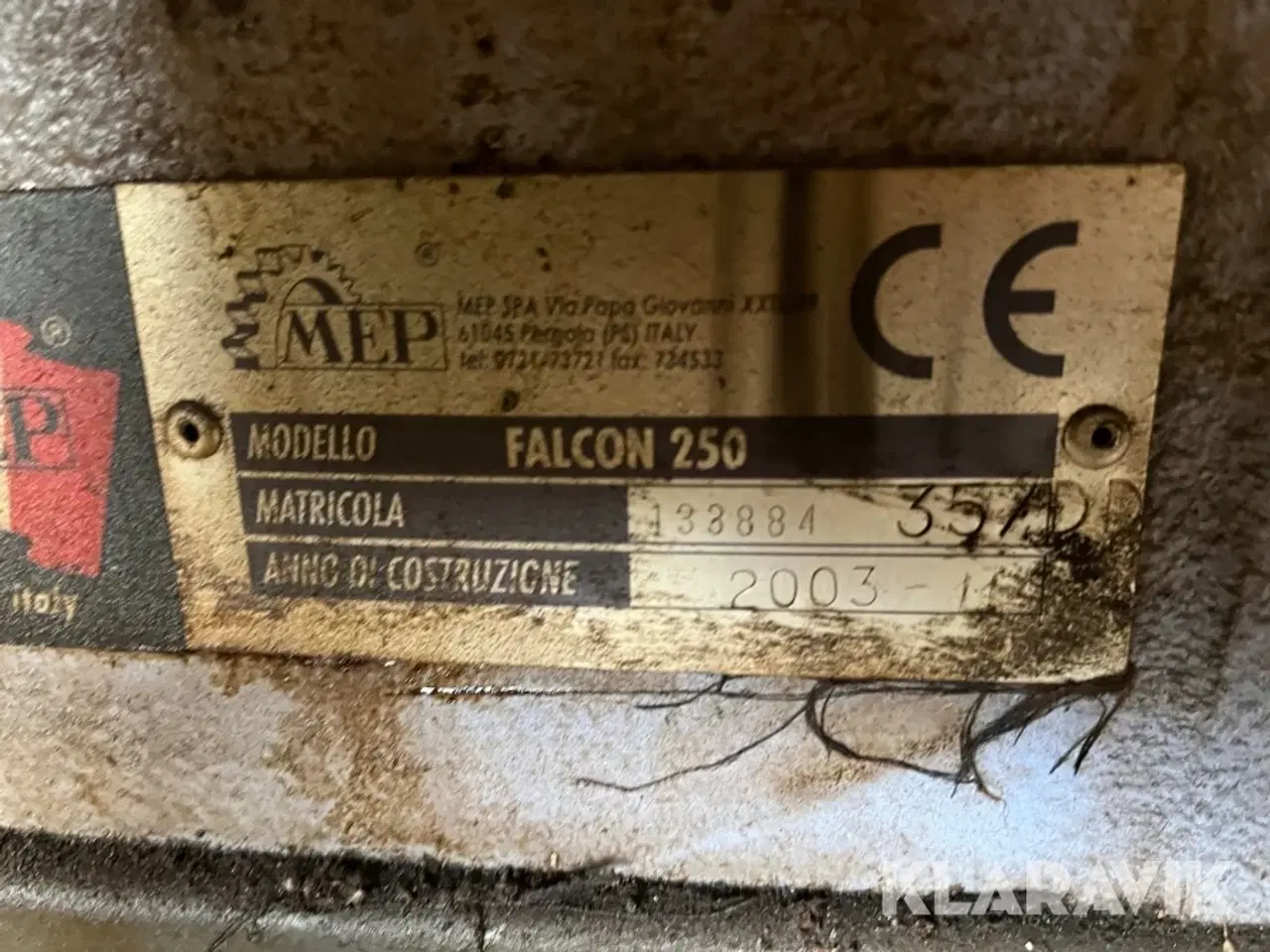 Billede 5 - Metalrundsav Mep Falcon 250