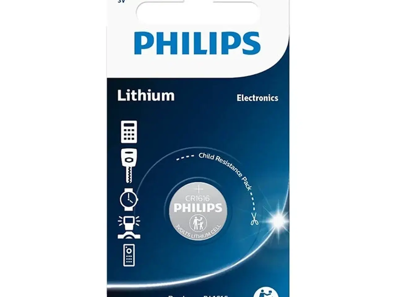 Billede 1 - Philips CR1616 Knapcelle batteri 3V