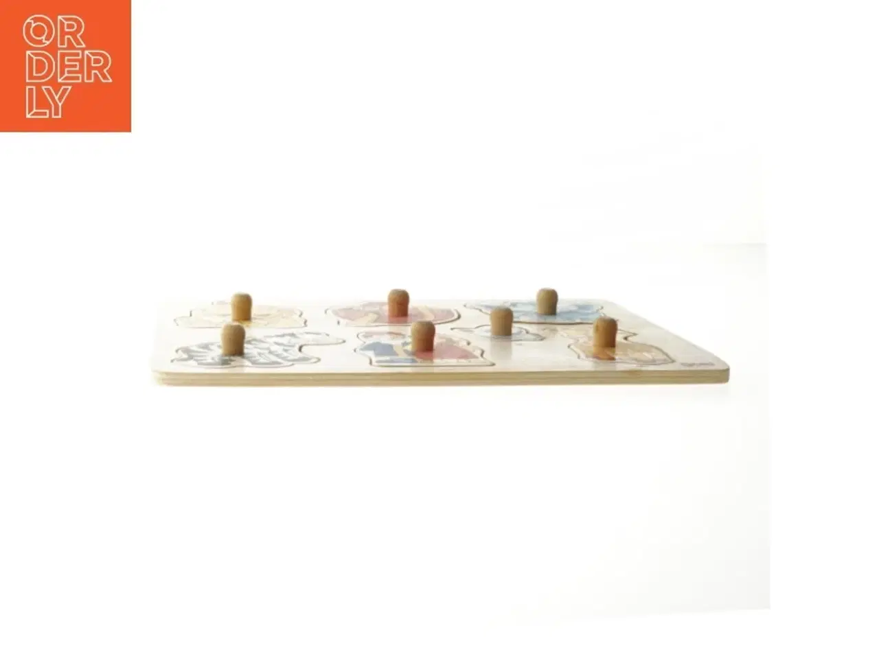 Billede 3 - Træ puslespil med dyremotiver fra Goki (str. 30x20,5 cm)