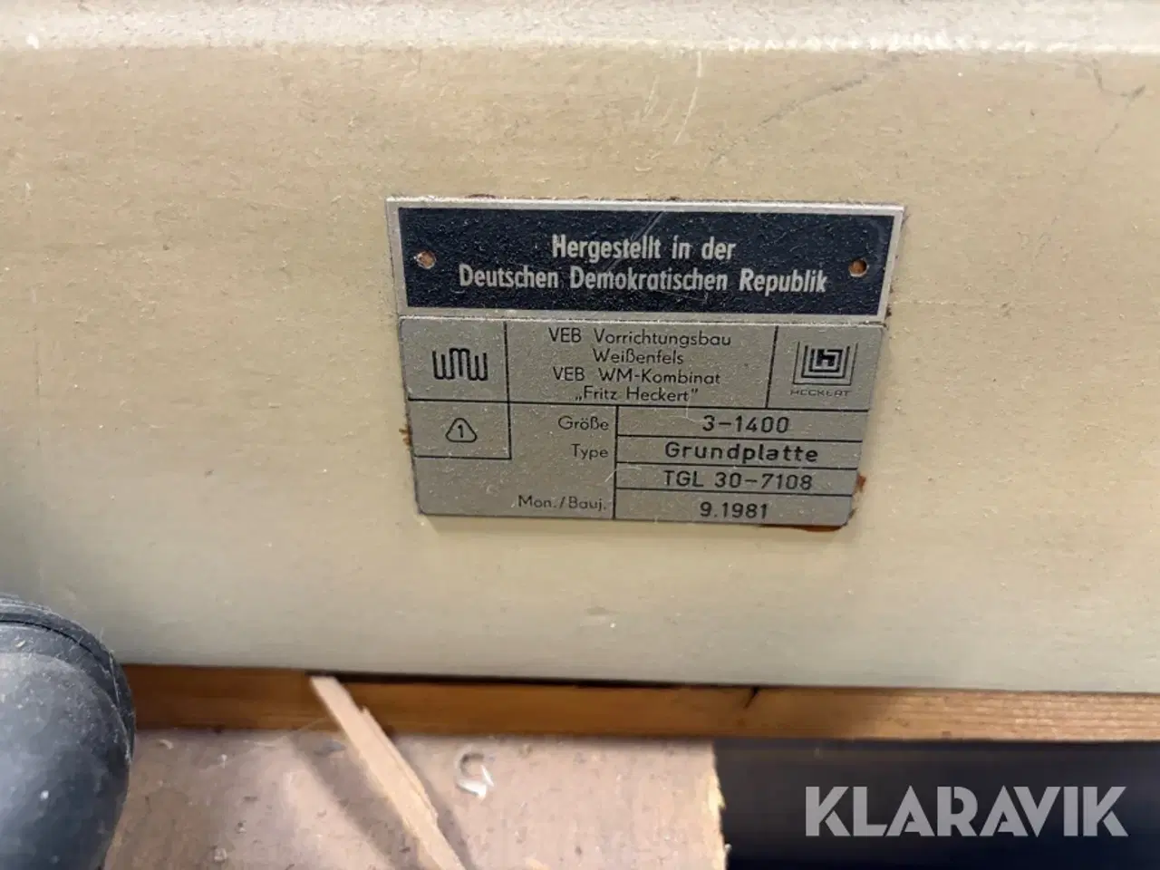 Billede 6 - Svejse-/opspændingssæt fra VEB Vorrichtungsbau VEB TGL 30-7108