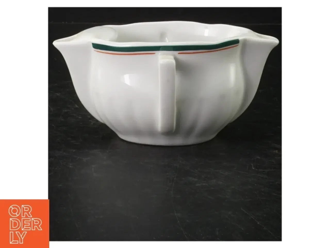 Billede 1 - Hvidt porcelænssovseskål fra Pillivuyt (str. 17x12 cm)