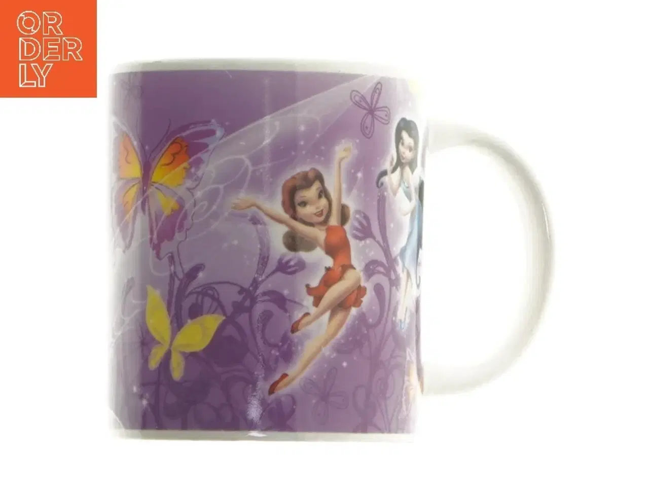 Billede 2 - Krus med fe-motiv fra Disney (str. Ø 7,5 cm længde 8,5 cm)