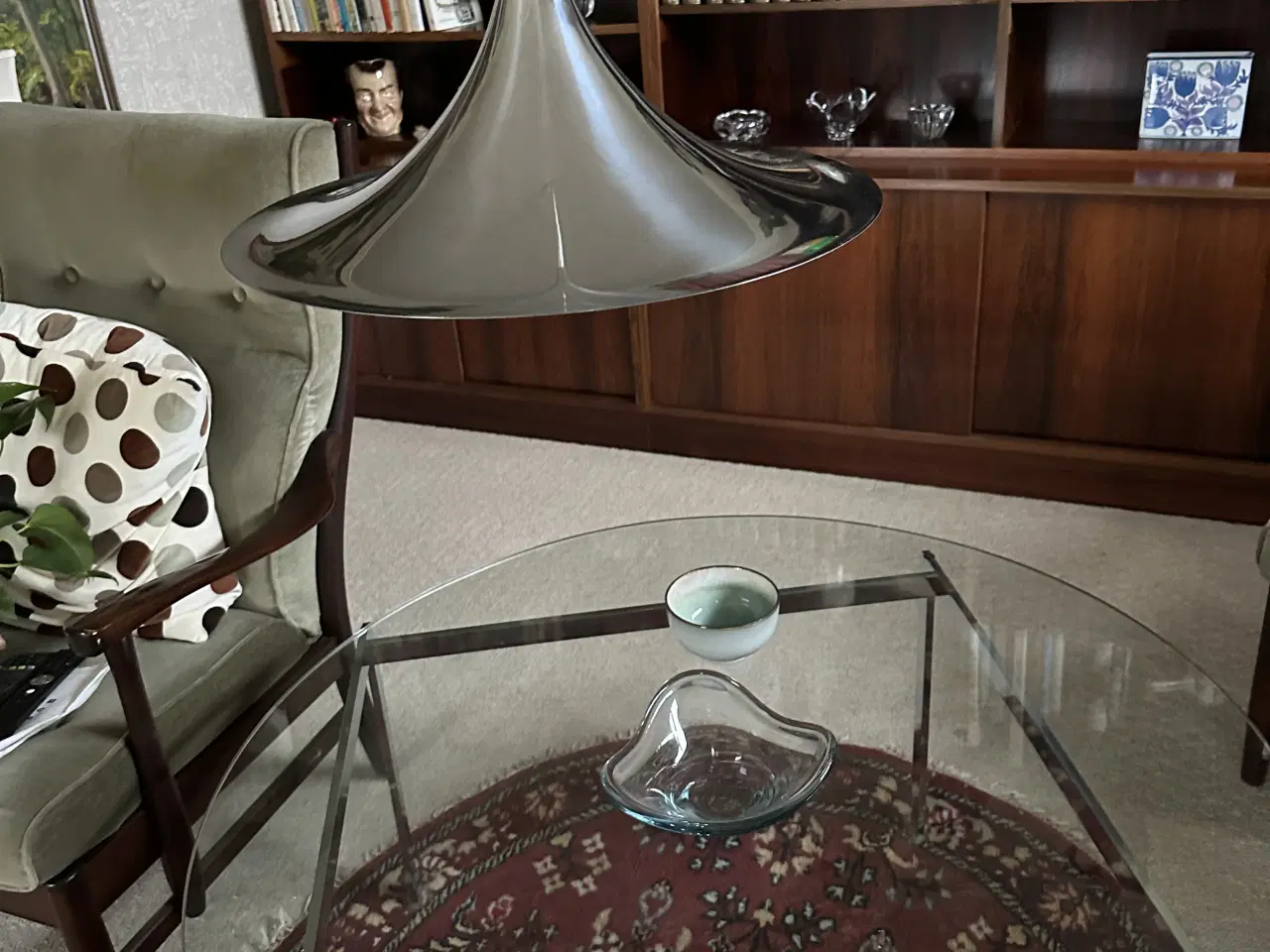 Billede 1 - Sofabord med glasplade