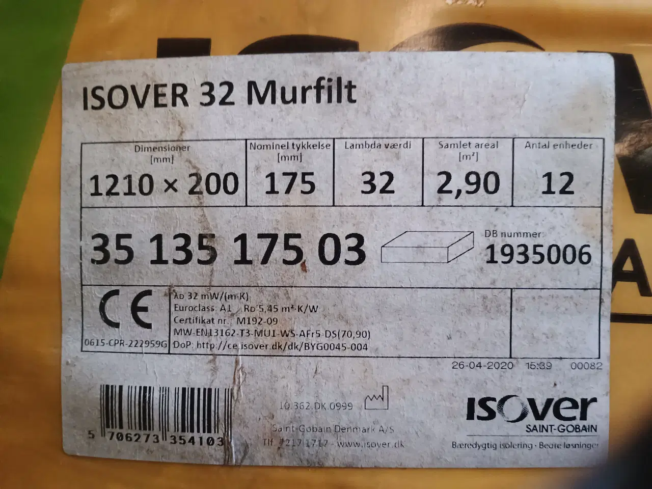 Billede 2 - Isover hulmurs isolering + flamingo strimler