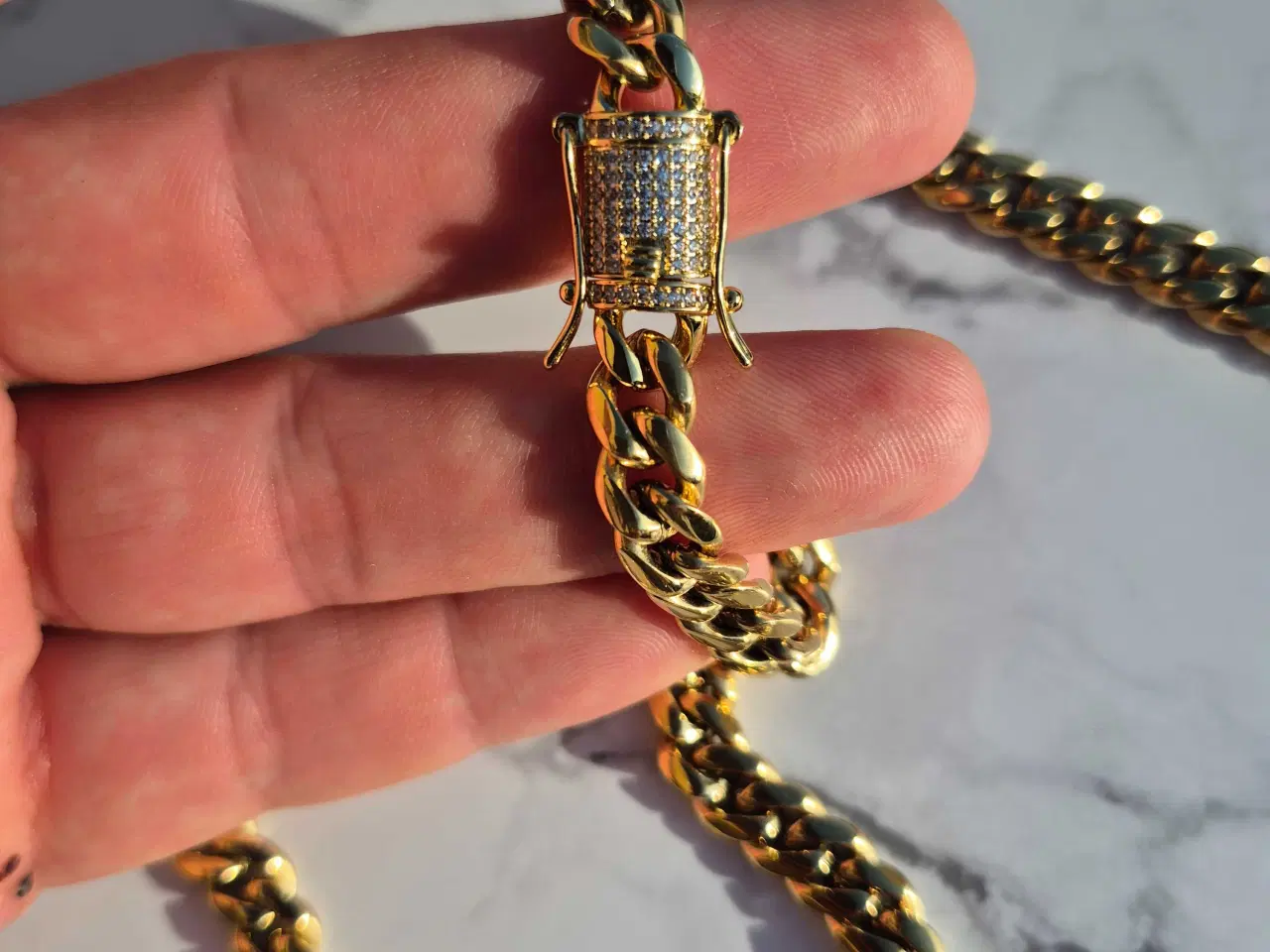 Billede 4 - 8mm goldfilled panserkæde