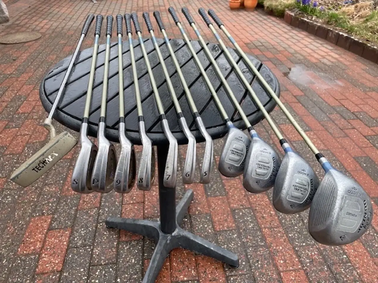 Billede 4 - DUNLOP golfsæt med foldebar golfvogn og bag