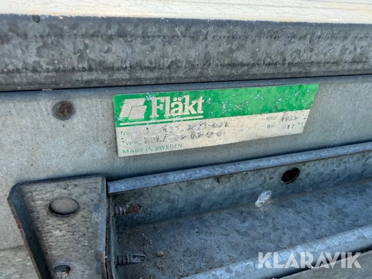 Billede 7 - Udsugningsmotor til malerkabine - lydisoleret - 1 styk