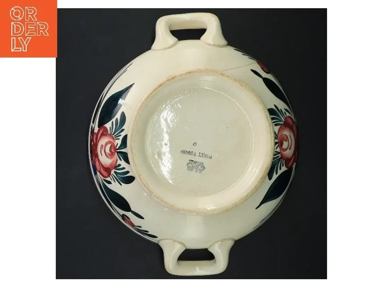 Billede 9 - To keramikserveringer med låg fra U&C (str. ø 26 cm, og ø 22 cm cm)