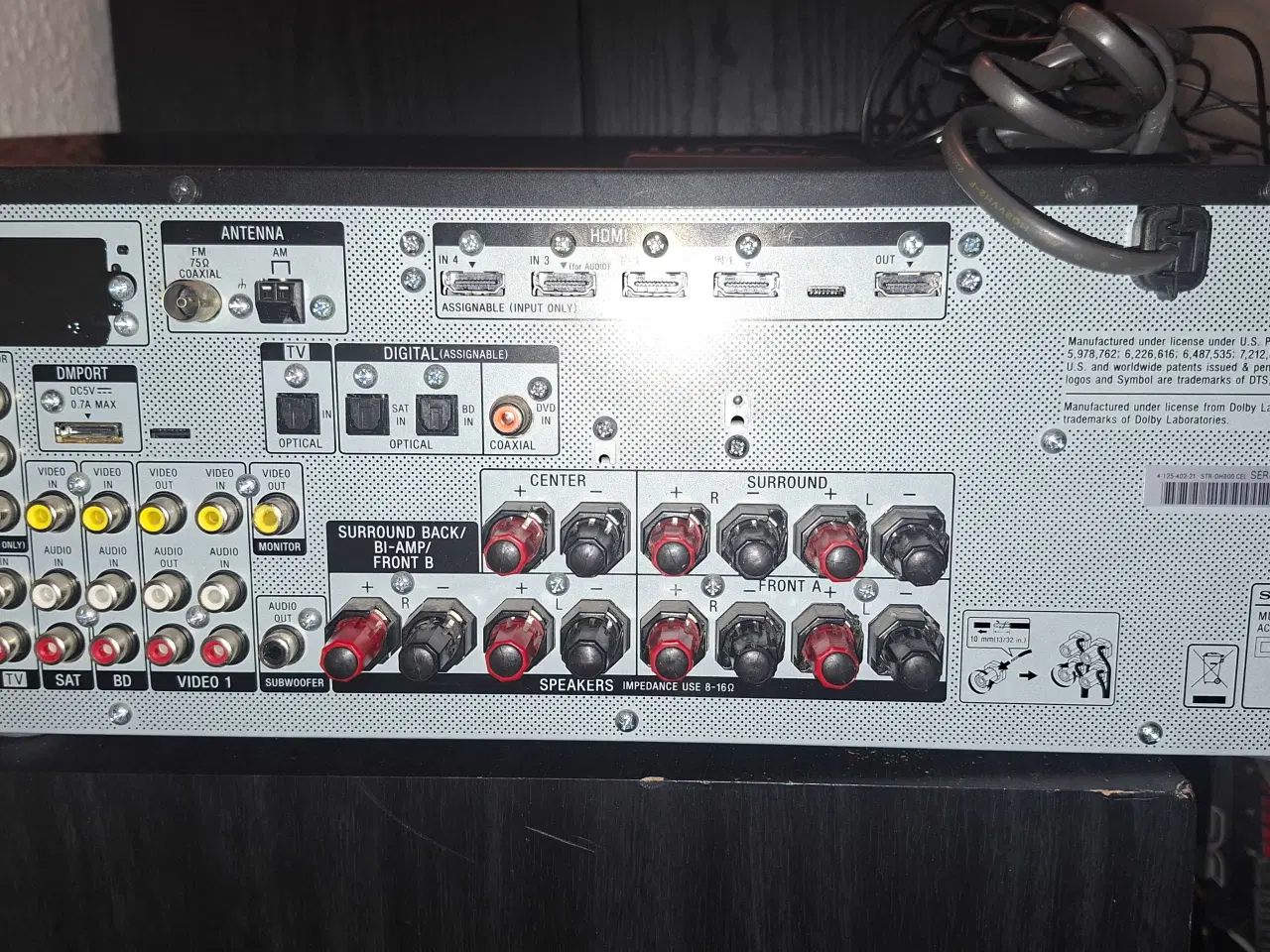 Billede 2 - Sony STR-DH800 sourround Receiver