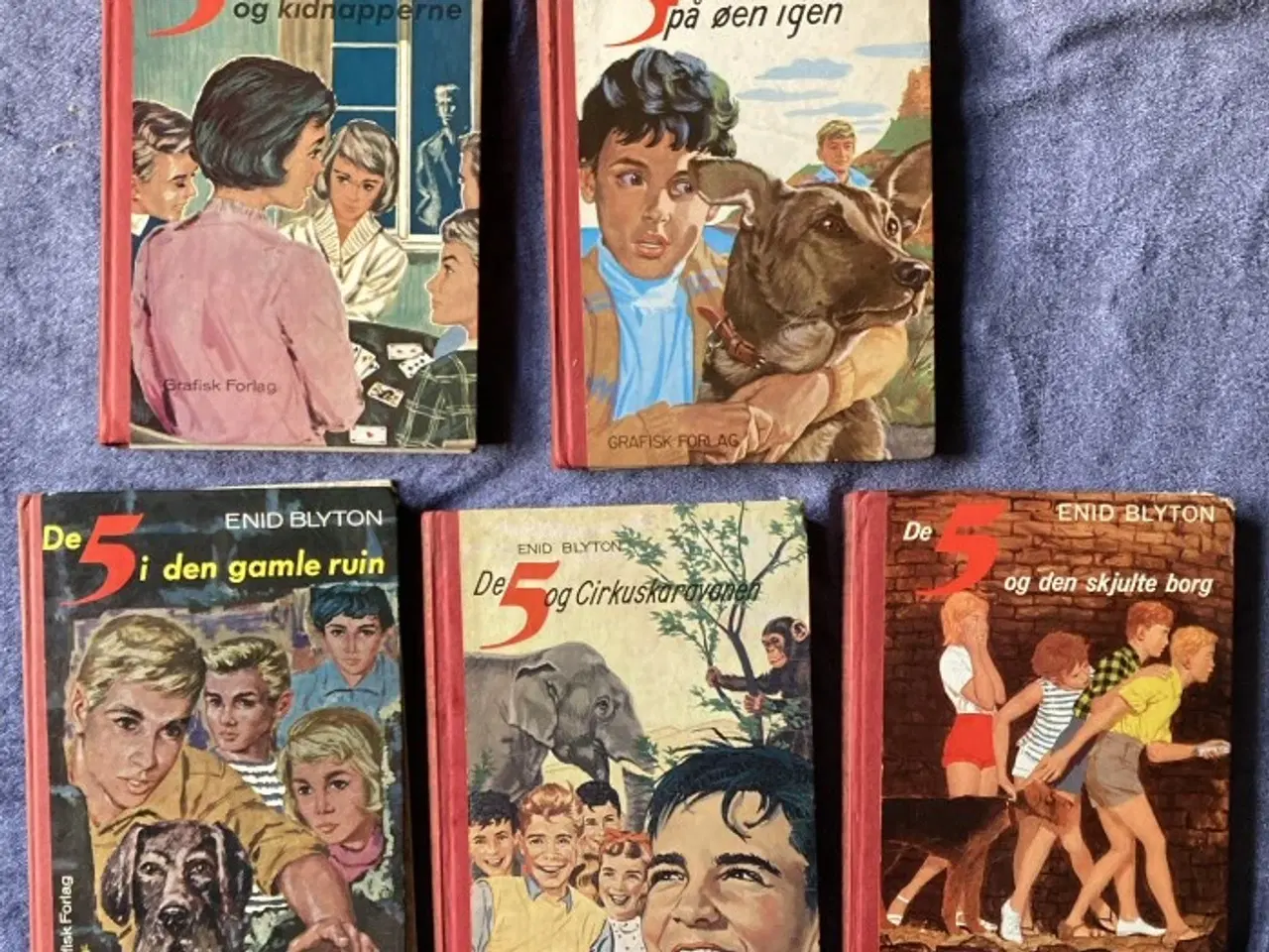Billede 1 - De 5 bøger – Enid Blyton – 5 stk