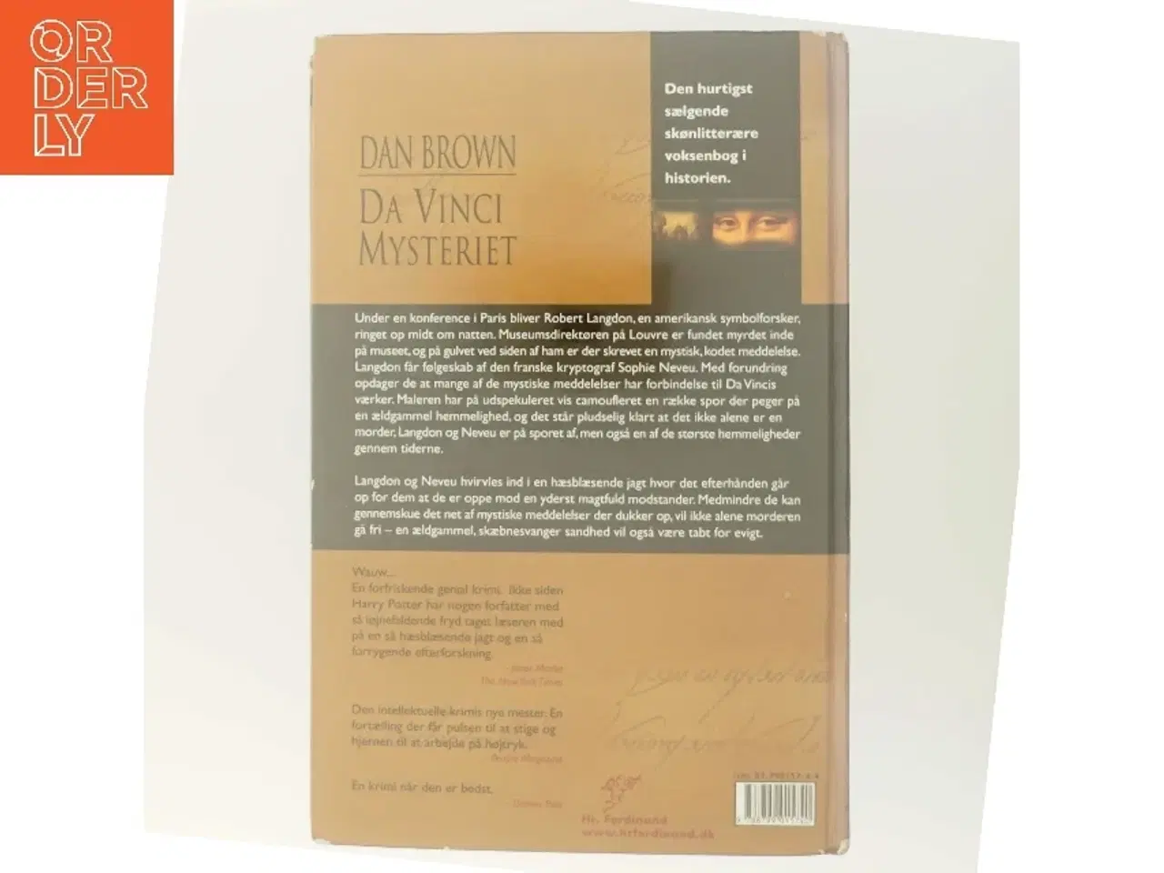 Billede 3 - Da Vinci Mysteriet af Dan Brown (Bog)