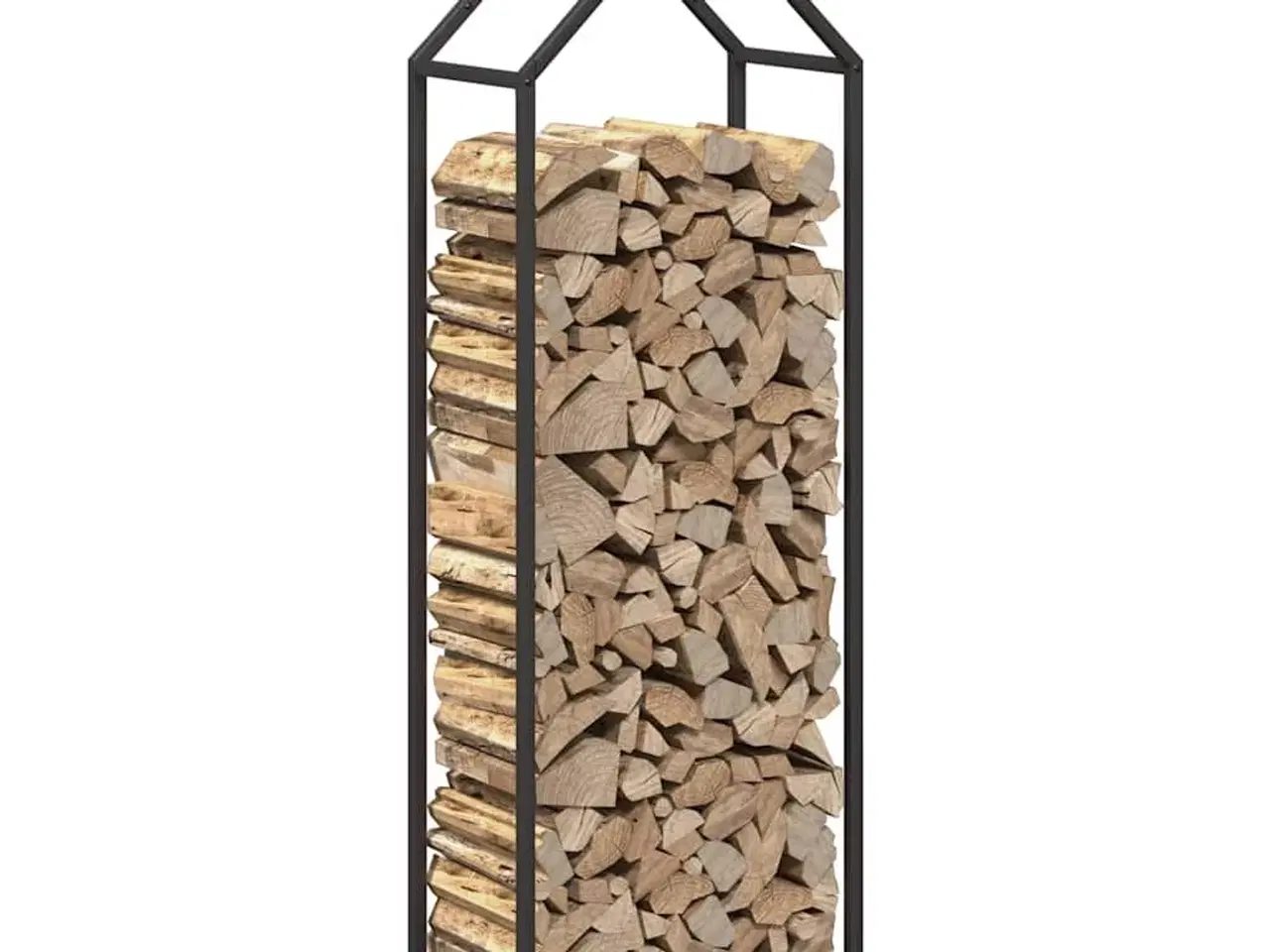 Billede 4 - Brændestativ 40x25x120 cm koldvalset stål sort