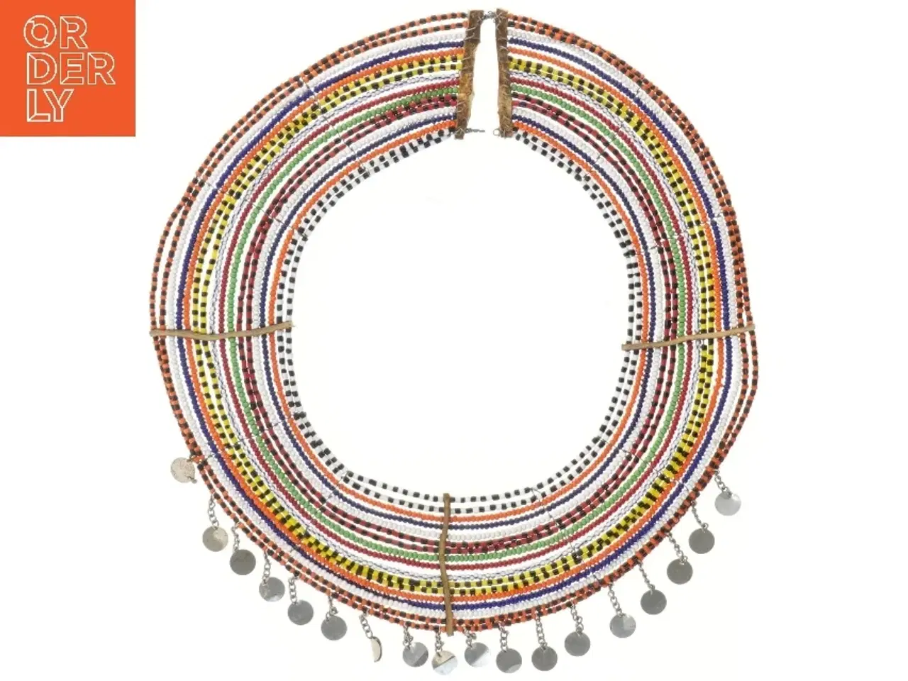 Billede 1 - Traditionel afrikansk halskæde (str. Ø 28 cm)