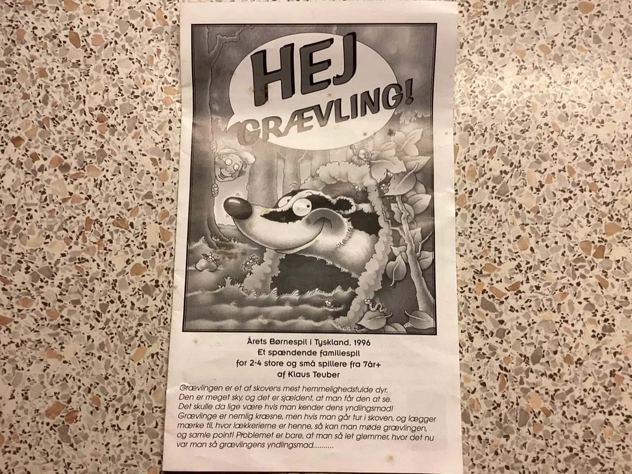 Billede 3 - Hej grævling huskespil 7 år plus