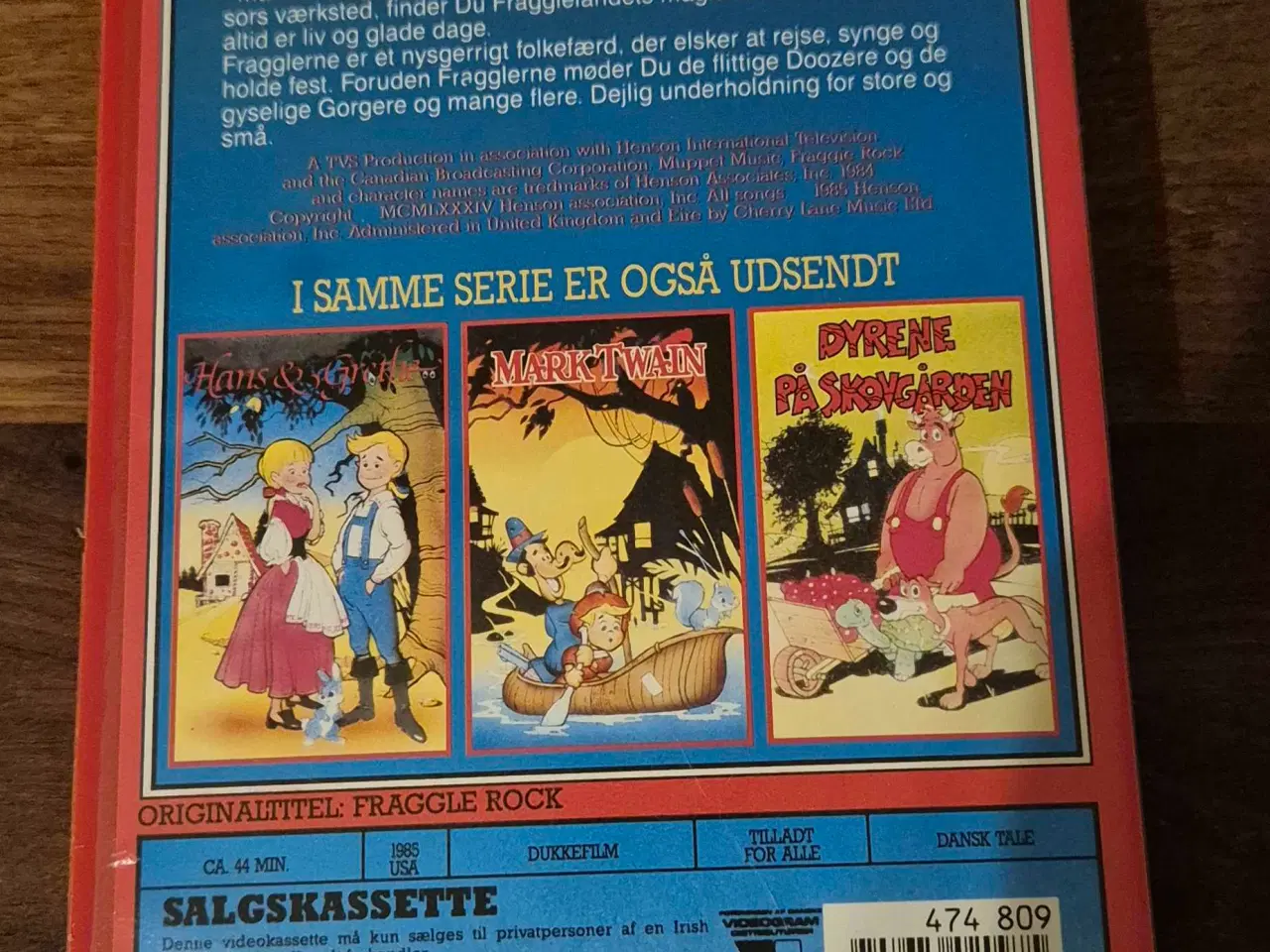 Billede 2 - Fragglerne VHS 1985