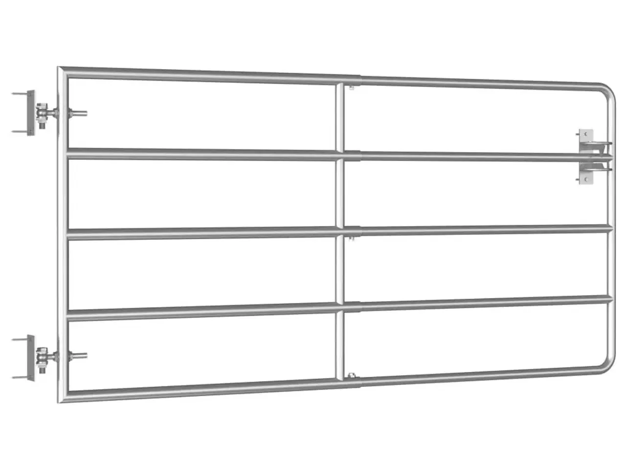 Billede 3 - Markport 5 dele (95-170)x90 cm stål sølvfarvet