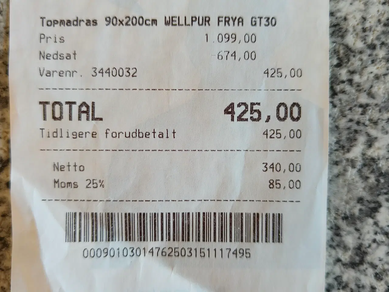 Billede 1 - Ny topmadras 