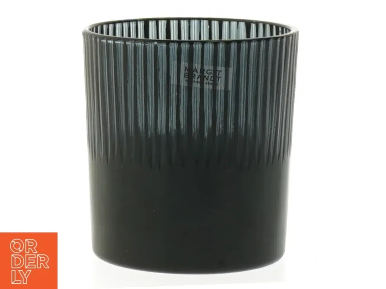 Billede 2 - Sæt af to mørke dekorative glasstager (str. 8 cm)
