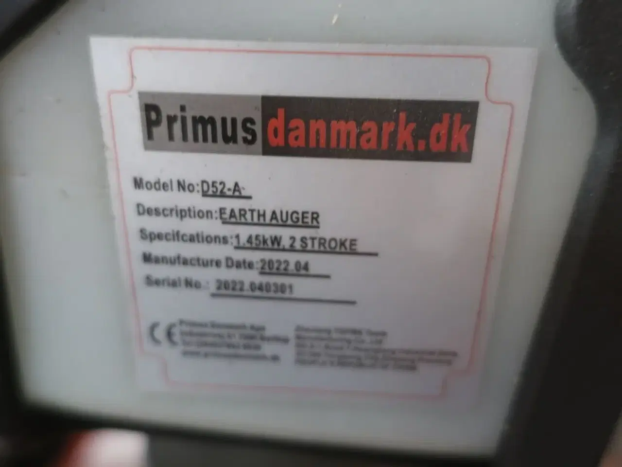 Billede 4 - Pælebor PRIMUS DANMARK D52-A