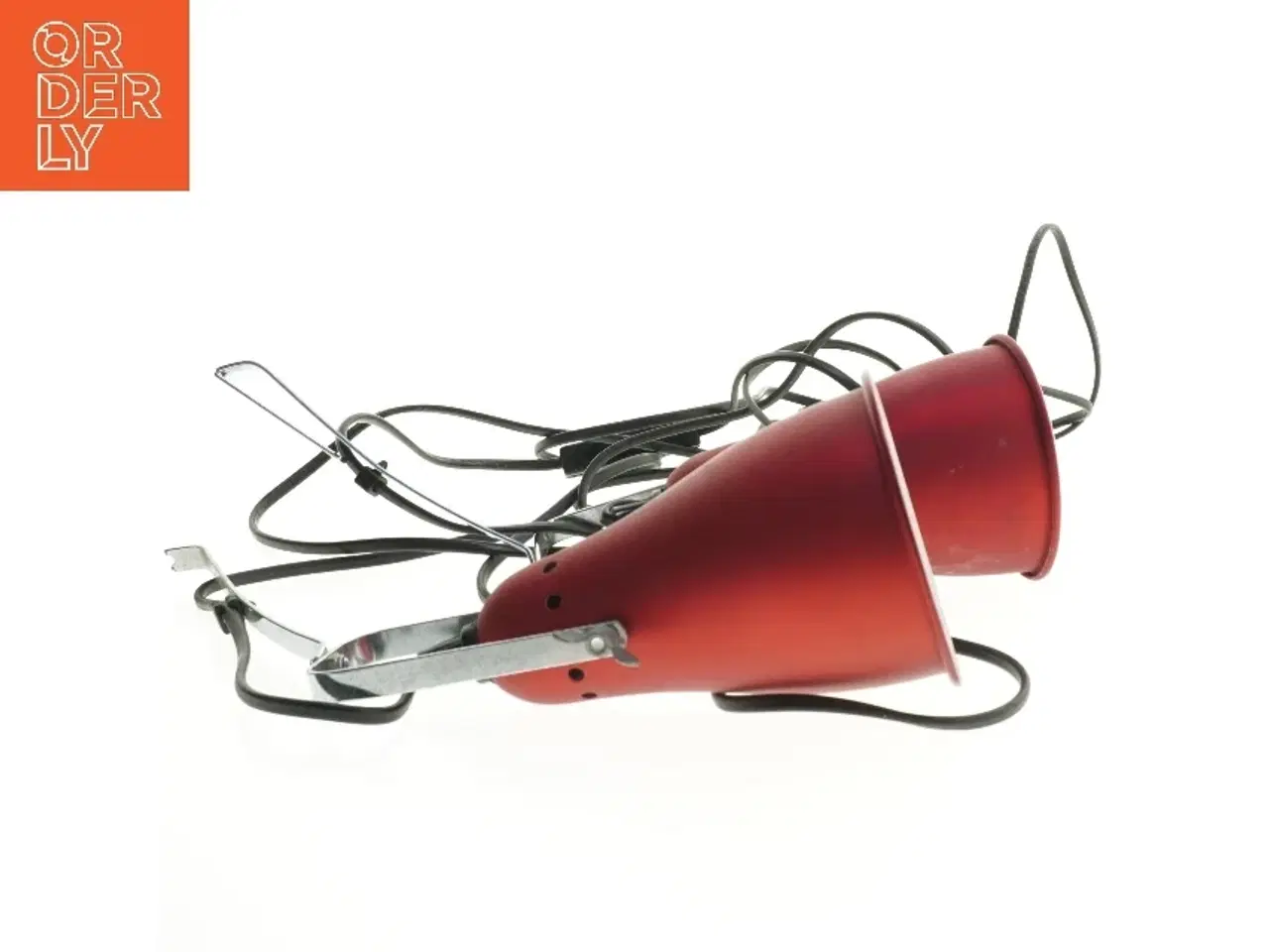 Billede 3 - Røde clipslamper fra IKEA (str. 19 cm)