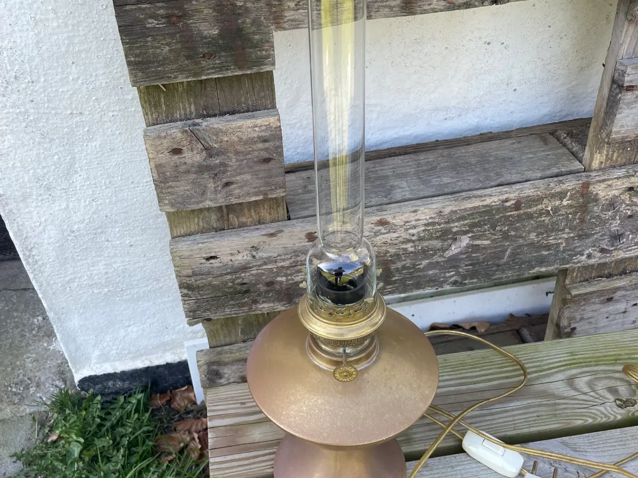 Billede 2 - Bordlampe i messing