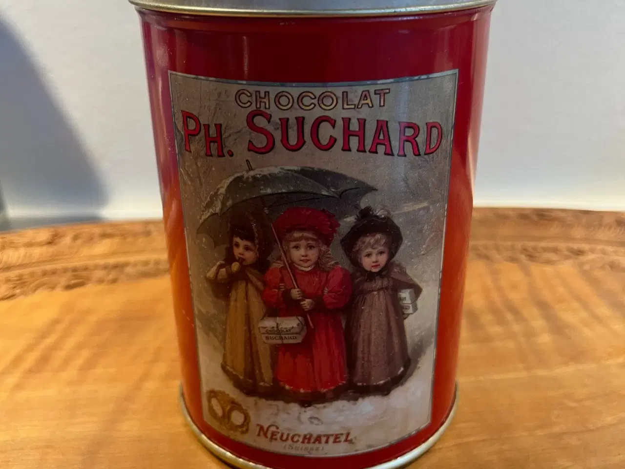 Billede 1 - Smuk vintage Chocolat Suchard metaldåse