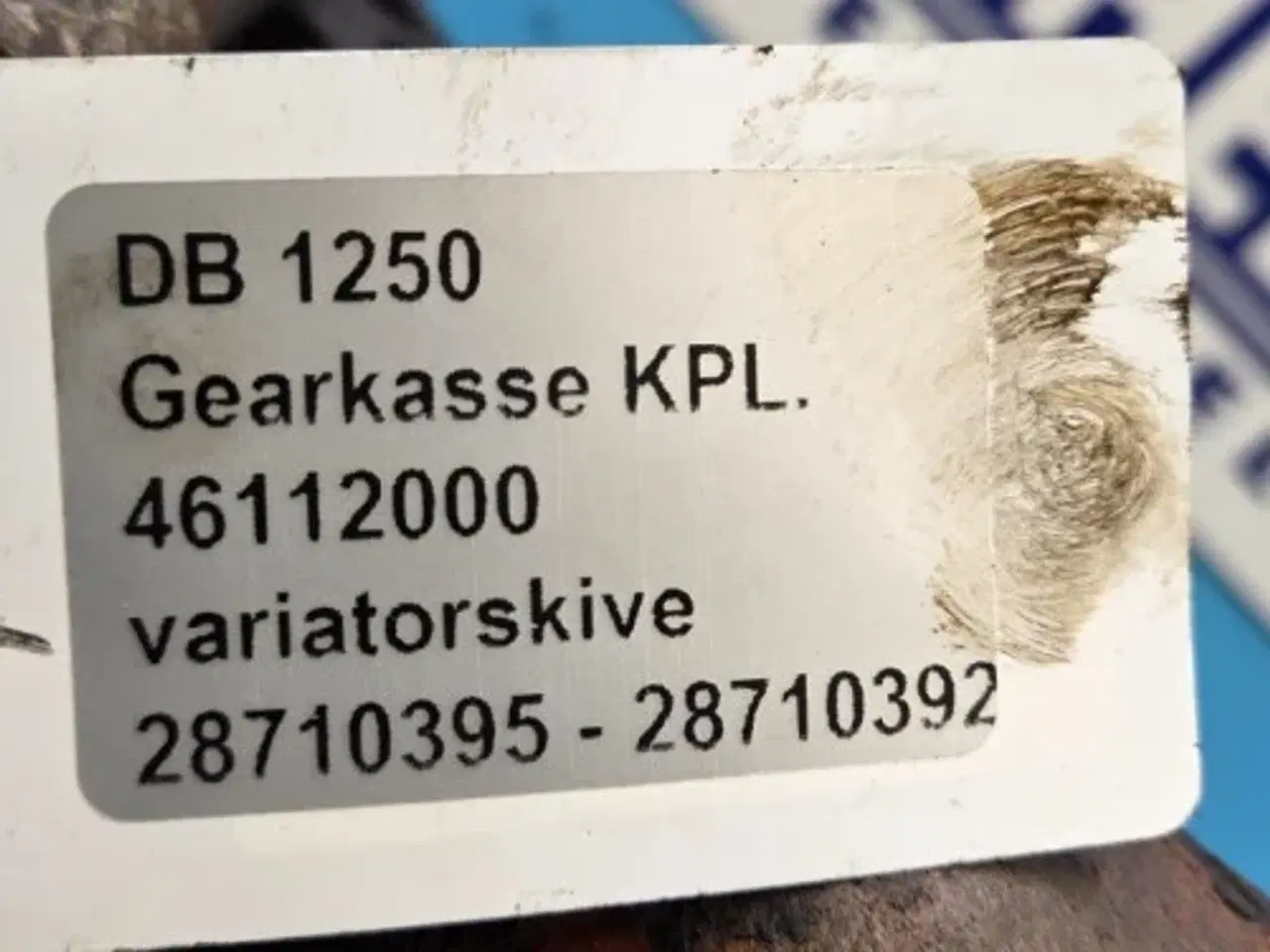 Billede 10 - Dronningborg 1250 Gearkasse KPL 46112000