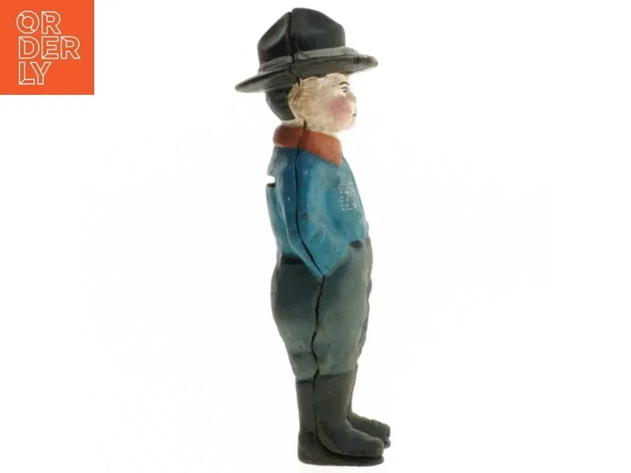 Billede 2 - Støbejerns sparebøsse figur (str. 17 cm)