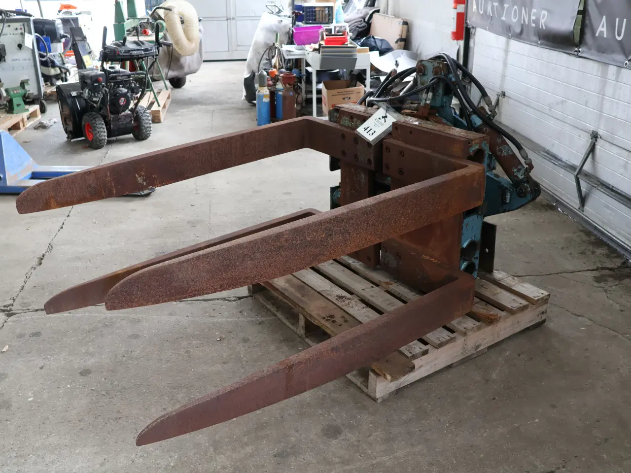 Billede 3 - Kassevender/pallegafler med rotator